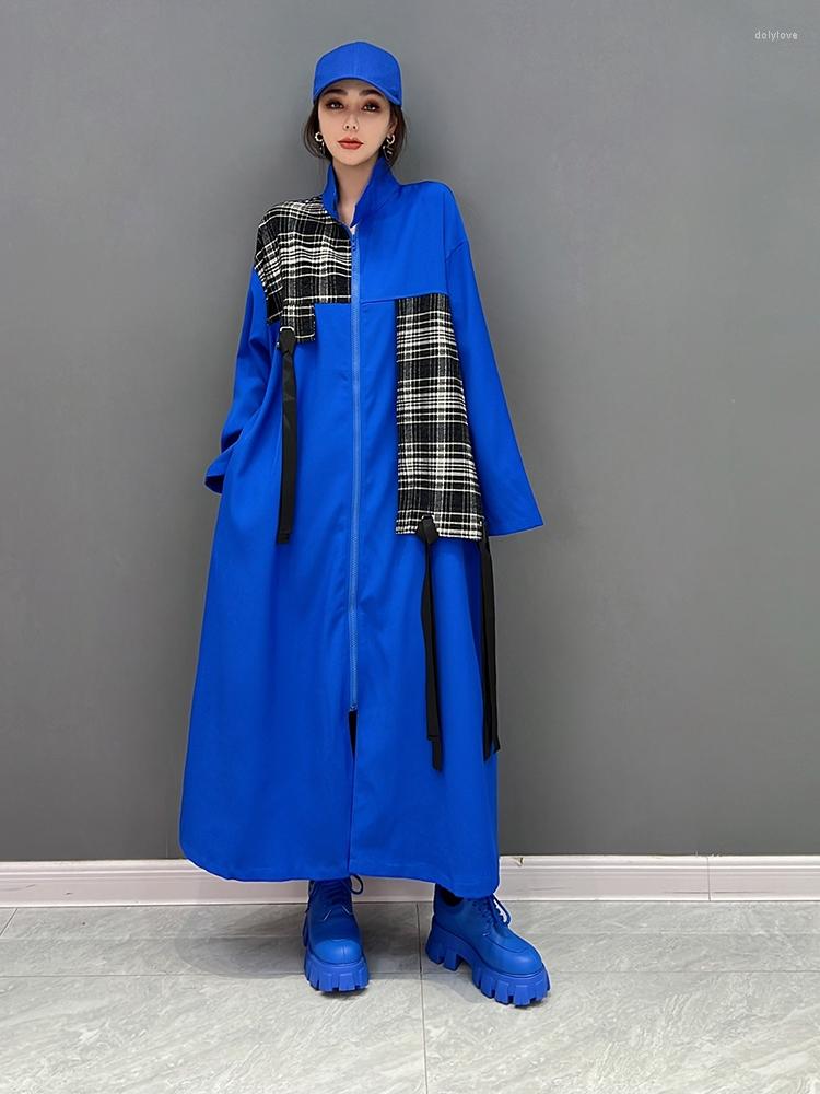 Women's Trench Coats SuperAen 2022 Autumn Korean Fashion Casual Color-Block Coat Women Zipper Long, Blue
Women's Trench Coats SuperAen 2022 Autumn Korean Fashion Casual Color-Block Coat Women Zipper Long, Blue