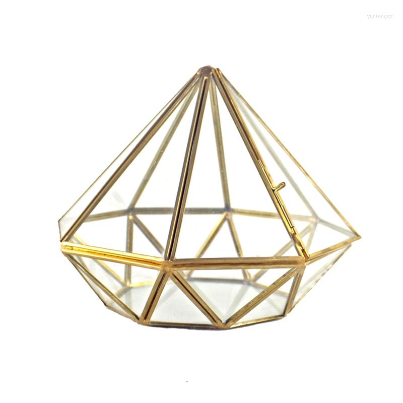 Jewelry Pouches Handmade Gold Open Glass Geometric Terrarium Brass Diamond Succulent Fern Moss Plant Display Container Balcony Small Pla
Jewelry Pouches Handmade Gold Open Glass Geometric Terrarium Brass Diamond Succulent Fern Moss Plant Display Container Balcony Small Pla