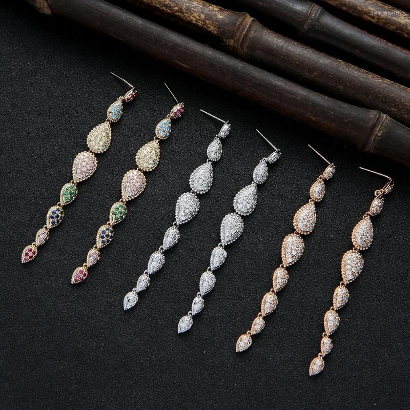 Dangle Earrings 78MM Super Long Luxury Cubic Zirconia Water Drop For Women Bridal DUBAI Big Earring Jewelry Accessories E9699
Dangle Earrings 78MM Super Long Luxury Cubic Zirconia Water Drop For Women Bridal DUBAI Big Earring Jewelry Accessories E9699