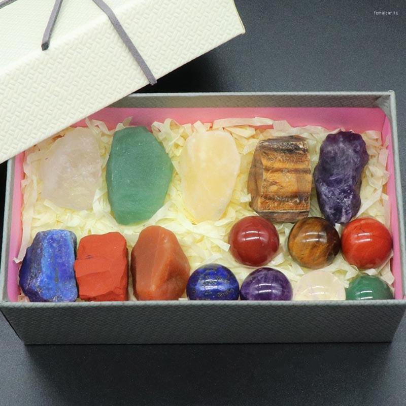 Beads 15Pcs/Set Fashion Crystal Stone With Gift Box Natural Seven Chakra Quartz Charm Jewelry For Christmas Year Gifts
Beads 15Pcs/Set Fashion Crystal Stone With Gift Box Natural Seven Chakra Quartz Charm Jewelry For Christmas Year Gifts