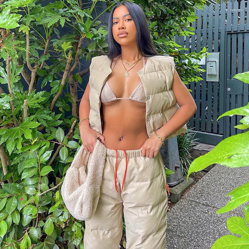 Women' Two Piece Pants Casaul Women Tracksuit 2 Set Parkas Sleeveless Tank Top Long Drawstring Streetwear Clothes For Outfit
Women' Two Piece Pants Casaul Women Tracksuit 2 Set Parkas Sleeveless Tank Top Long Drawstring Streetwear Clothes For Outfit