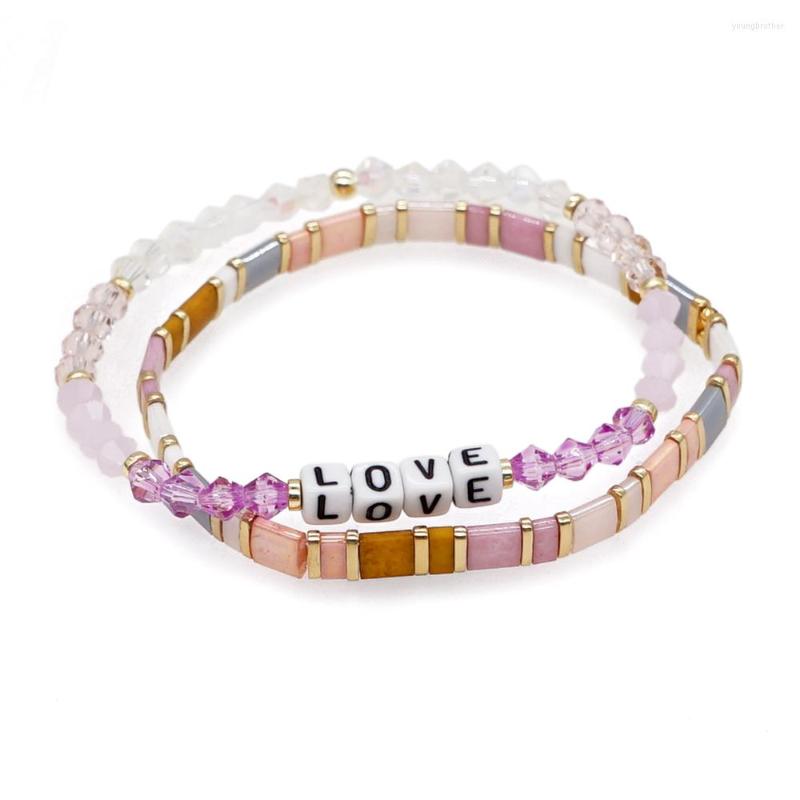 Strand Go2BoHo Fashion Couple Jewelry Sets Color Block Crystal Love Tila Beaded Stretch Miyuki Bracelets Set For Women Lover Jewellery
Strand Go2BoHo Fashion Couple Jewelry Sets Color Block Crystal Love Tila Beaded Stretch Miyuki Bracelets Set For Women Lover Jewellery