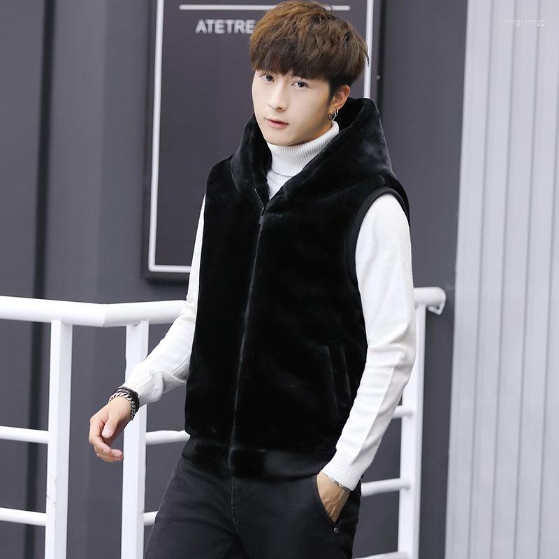 Men's Vests Fashion Winter Men Males Fur Vest Hoodie Hooded Warm Faux Waistcoats Sleeveless Coat Outerwear Jackets Snow Wear X56, White
Men's Vests Fashion Winter Men Males Fur Vest Hoodie Hooded Warm Faux Waistcoats Sleeveless Coat Outerwear Jackets Snow Wear X56, White