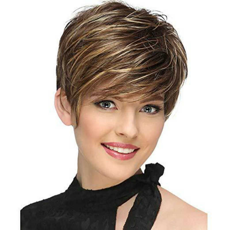 Hair Lace Wigs Wig Fashion Handsome Texture Short Straight Hair Chemical Fiber Mechanism Headgear Female Product, Light brown
Hair Lace Wigs Wig Fashion Handsome Texture Short Straight Hair Chemical Fiber Mechanism Headgear Female Product, Light brown