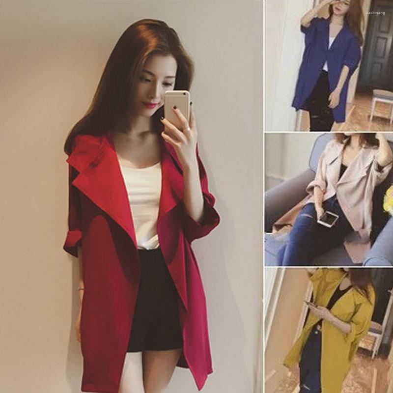 Women' Trench Coats Spring Autumn Women Loose Solid Color Large Lapel Three-quarter Sleeve Coat Cardigan Casual Open Stitch Plus Size, Wine red
Women' Trench Coats Spring Autumn Women Loose Solid Color Large Lapel Three-quarter Sleeve Coat Cardigan Casual Open Stitch Plus Size, Wine red