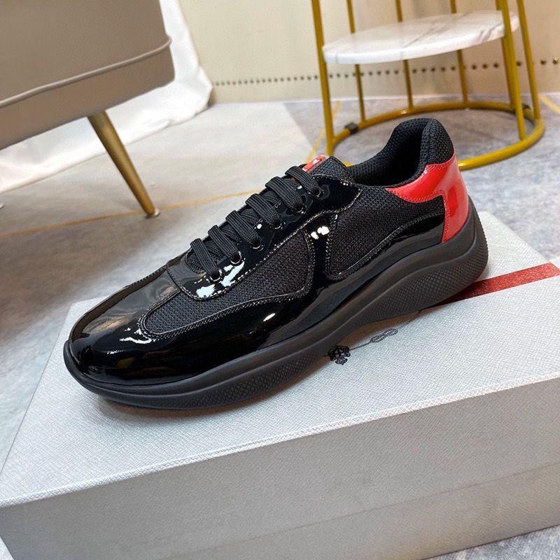 Men America'S Cup Xl Leather Sneakers High Quality Patent Flat Trainers Black Mesh Lace-up Casual Shoes Outdoor Runner MKJL0005 aHr
Men America'S Cup Xl Leather Sneakers High Quality Patent Flat Trainers Black Mesh Lace-up Casual Shoes Outdoor Runner MKJL0005 aHr