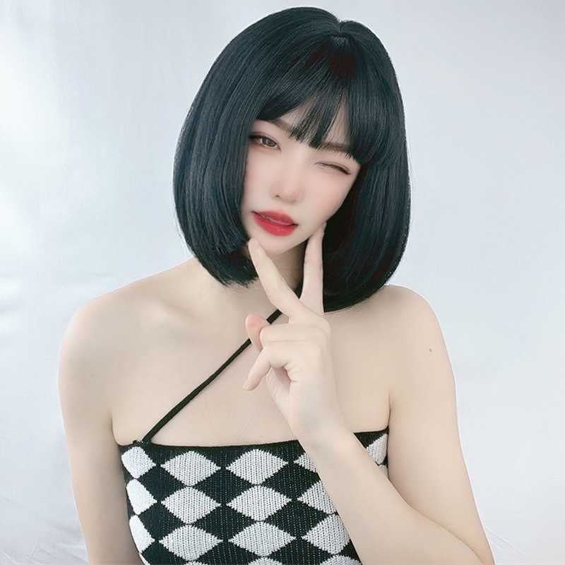 Hair Lace Wigs Straight Pure White Handsome Bobo Wig Female Natural Girl Qi Ear Short Hair Head Set, Black
Hair Lace Wigs Straight Pure White Handsome Bobo Wig Female Natural Girl Qi Ear Short Hair Head Set, Black