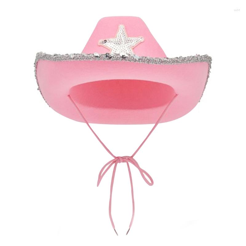 Berets Pink Cowgirl Hat For Adult Cowboy With Sequins Trim And Adjustable Strings Fits Most Women Girls Theme Party
Berets Pink Cowgirl Hat For Adult Cowboy With Sequins Trim And Adjustable Strings Fits Most Women Girls Theme Party