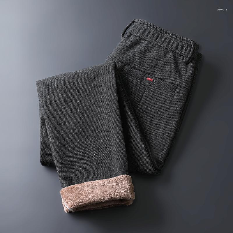 Men's Pants Winter Fleece Casual Men Button Solid Business Suit Male Fashion Strreetwear Relaxed Fit Warm Trousers, Black
Men's Pants Winter Fleece Casual Men Button Solid Business Suit Male Fashion Strreetwear Relaxed Fit Warm Trousers, Black
