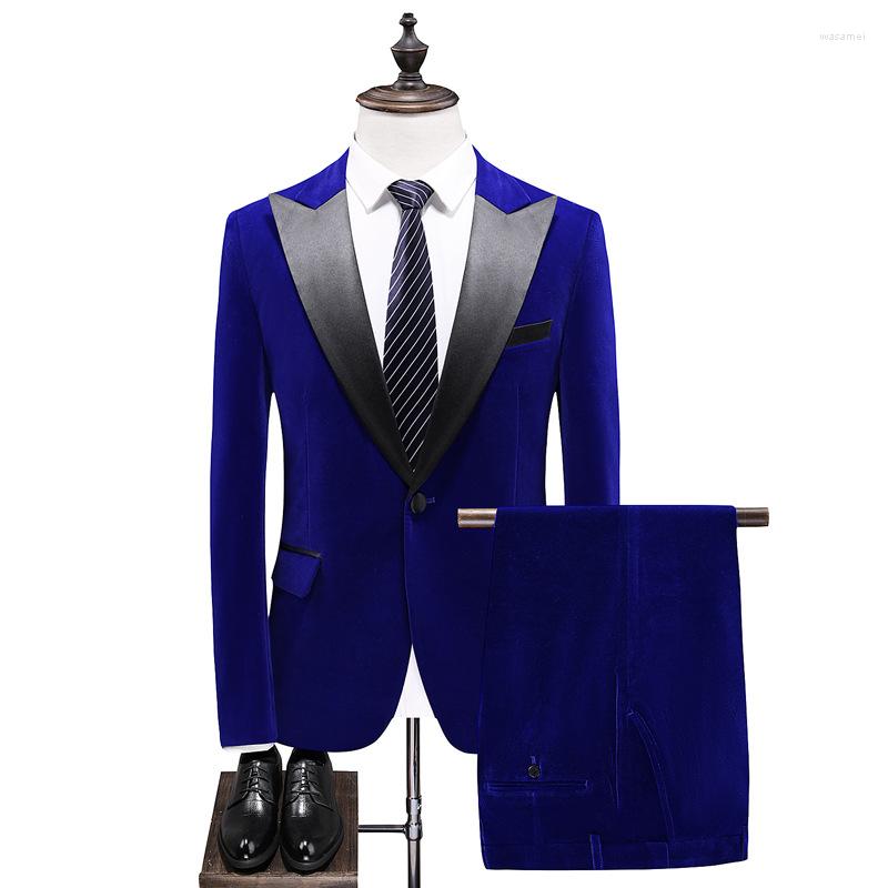 Men' Suits Men' Pants Fashion Velvet Business Suit Men 2 Pcs Mens Blazers Tuxedos Groom Wedding Costume Homme, Black
Men' Suits Men' Pants Fashion Velvet Business Suit Men 2 Pcs Mens Blazers Tuxedos Groom Wedding Costume Homme, Black