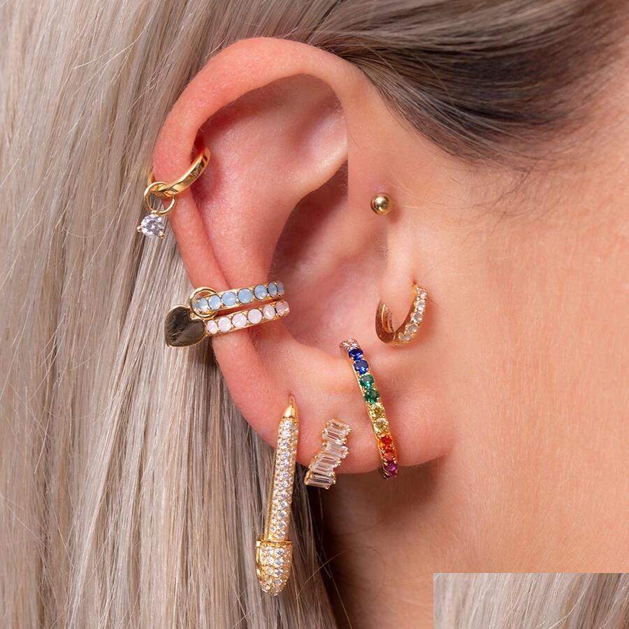 Stud Micro Pave Clear Cubic Zirconia High Quality Fashion Jewelry Safety Pin Stud European Women Trendy Gorgeous Earrings Wholesale Dhmsd
Stud Micro Pave Clear Cubic Zirconia High Quality Fashion Jewelry Safety Pin Stud European Women Trendy Gorgeous Earrings Wholesale Dhmsd