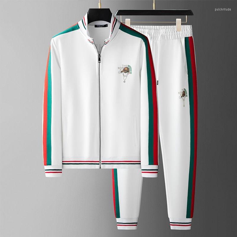 Men's Tracksuits Autumn High-end Splicing Drill Cardigan Suit Men's Light Casual Sports Coat Two-piece Fashion, Black
Men's Tracksuits Autumn High-end Splicing Drill Cardigan Suit Men's Light Casual Sports Coat Two-piece Fashion, Black