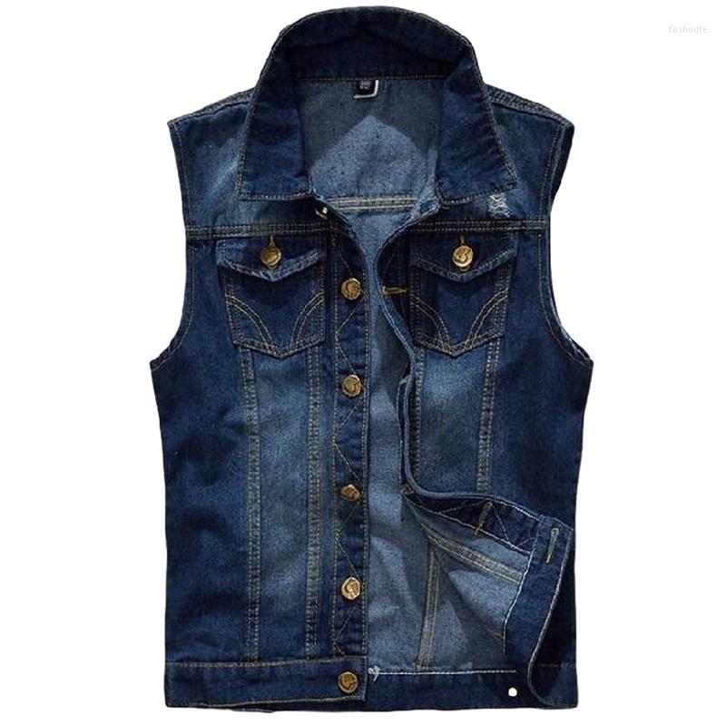 Men' Vests Men' Sleeveless Jacket Casual Waistcoat Ripped Slim Fit Male Cowboy Men Denim, Blue
Men' Vests Men' Sleeveless Jacket Casual Waistcoat Ripped Slim Fit Male Cowboy Men Denim, Blue