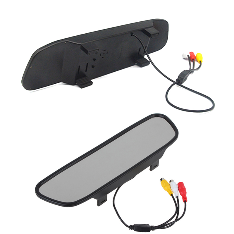 Car Rearview Mirror Monitor HD Video Auto Parking Monitors TFT LCD Screen 4.3 5 Inch Display With Night Vision Reversing Camera