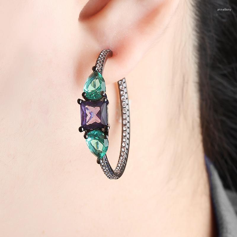 Hoop Earrings 2022 Trendy Copper Colorful Large Cubic Zirconia Big Round Fashion Female Party Gift For Womens Jewelry
Hoop Earrings 2022 Trendy Copper Colorful Large Cubic Zirconia Big Round Fashion Female Party Gift For Womens Jewelry