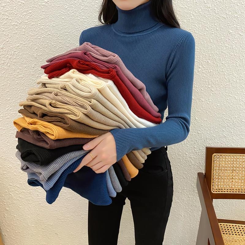 Women' Sweaters Woman Women' Turtleneck Long-Sleeved Sweater Autumn Winter Slim-Fit Underwear Top, Blue
Women' Sweaters Woman Women' Turtleneck Long-Sleeved Sweater Autumn Winter Slim-Fit Underwear Top, Blue