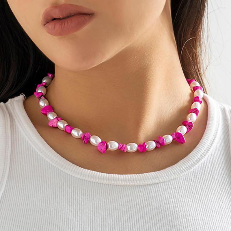 Choker IngeSight.Z Bohemian Natural Irregular Rose Red Stone Oval Pearl Necklace For Women Kpop Personality Party
Choker IngeSight.Z Bohemian Natural Irregular Rose Red Stone Oval Pearl Necklace For Women Kpop Personality Party