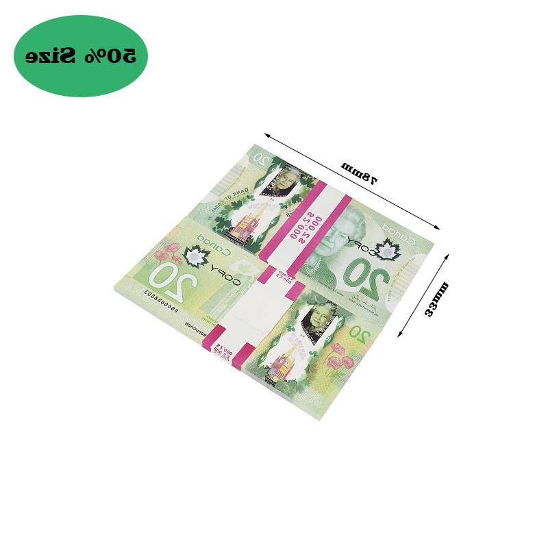 Fake Money Canada Canadian Movie Props Party Banknotes Prop Notes Dollar Cad Uonit
