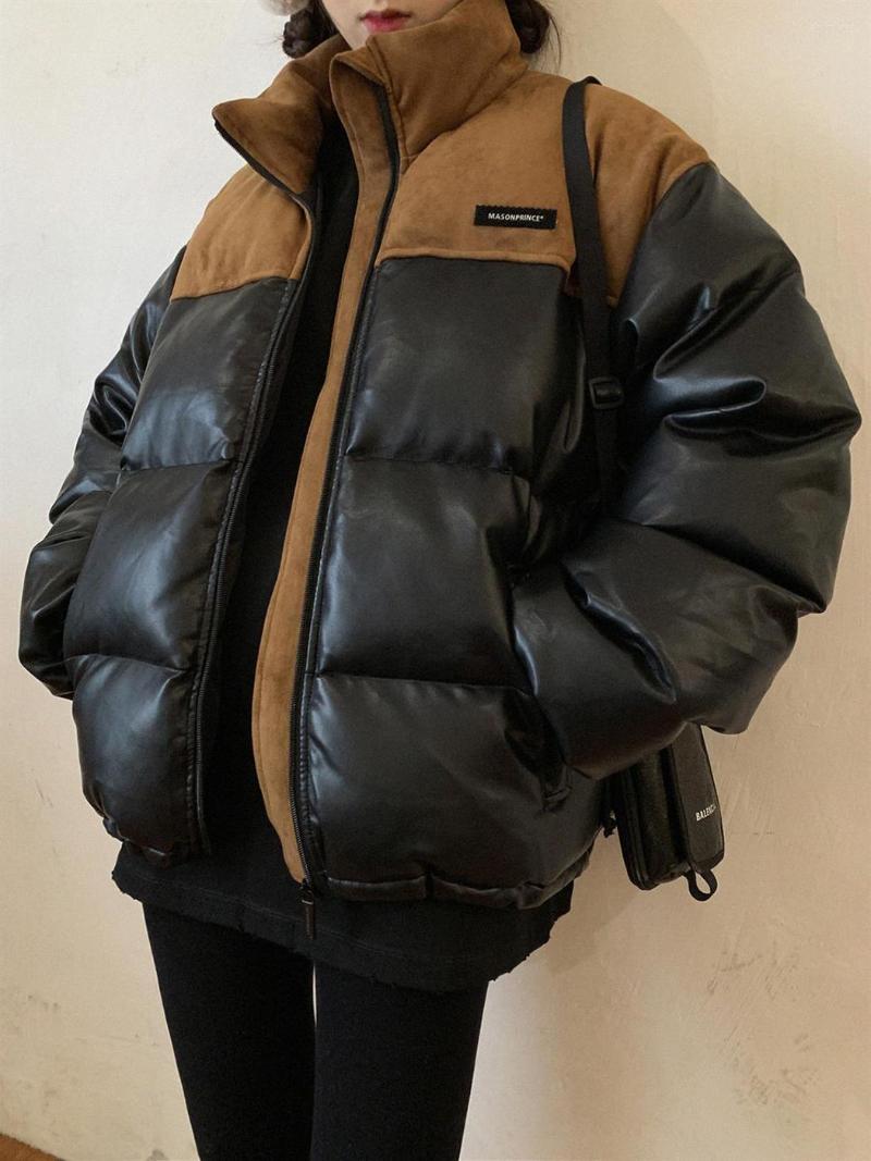 Women' Down Patchwork Vintage Women Jacket Winter 2022 Fashion Warm Loose Cotton Chic Zipper Pocket All-match Short Coat Female, Black
Women' Down Patchwork Vintage Women Jacket Winter 2022 Fashion Warm Loose Cotton Chic Zipper Pocket All-match Short Coat Female, Black