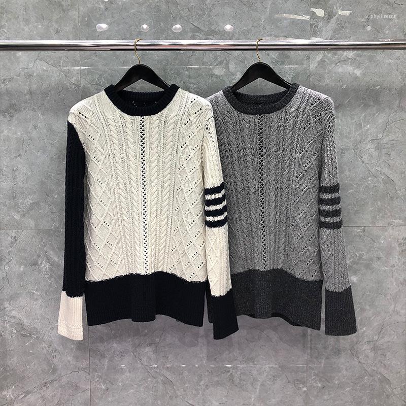 Men's Sweaters 2022 Fashion Men Women Slim O-Neck Patchwork Pullovers Clothing Striped Wool Thick Winter Casual Coat, White
Men's Sweaters 2022 Fashion Men Women Slim O-Neck Patchwork Pullovers Clothing Striped Wool Thick Winter Casual Coat, White