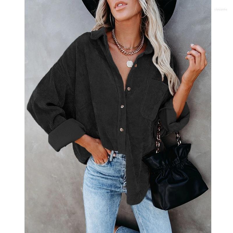Women's Blouses Women's Corduroy Blouse Warm Women Shirt Ladies Casual Button Blusa Feminina Woman Solid Color Shirts With Pocket, Watermelon red
Women's Blouses Women's Corduroy Blouse Warm Women Shirt Ladies Casual Button Blusa Feminina Woman Solid Color Shirts With Pocket, Watermelon red