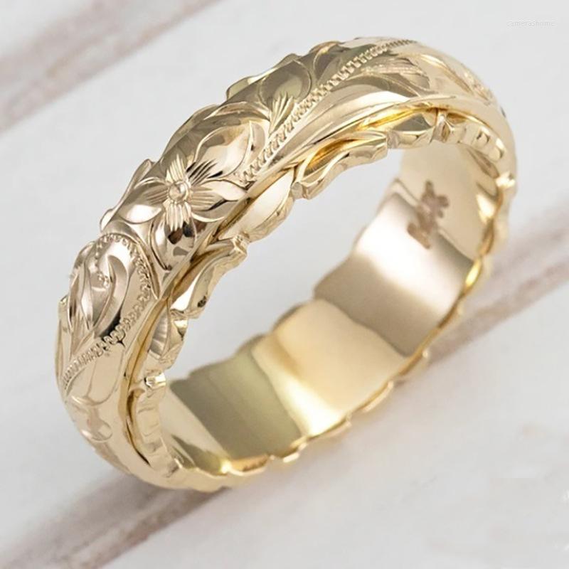 Wedding Rings Exquisite Hand Engraved Wave Edge Flower Ring Heritage Design Band For Women Engagement Anniversary Gifts Female
Wedding Rings Exquisite Hand Engraved Wave Edge Flower Ring Heritage Design Band For Women Engagement Anniversary Gifts Female
