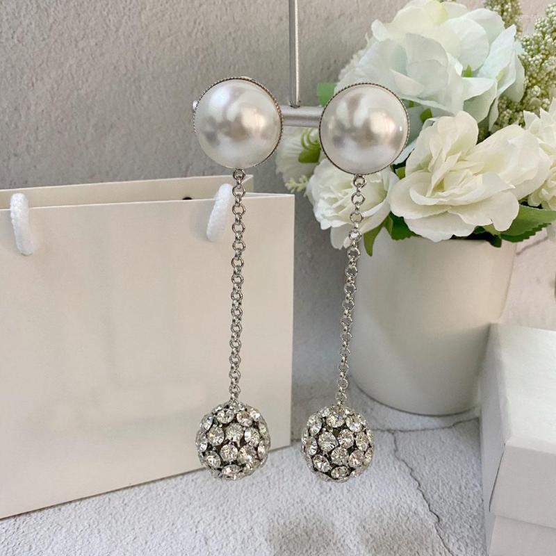 Stud Earrings 2022AR Fashion Jewelry Banquet Silver Semi-Pearl Ball Tassel For Women
Stud Earrings 2022AR Fashion Jewelry Banquet Silver Semi-Pearl Ball Tassel For Women