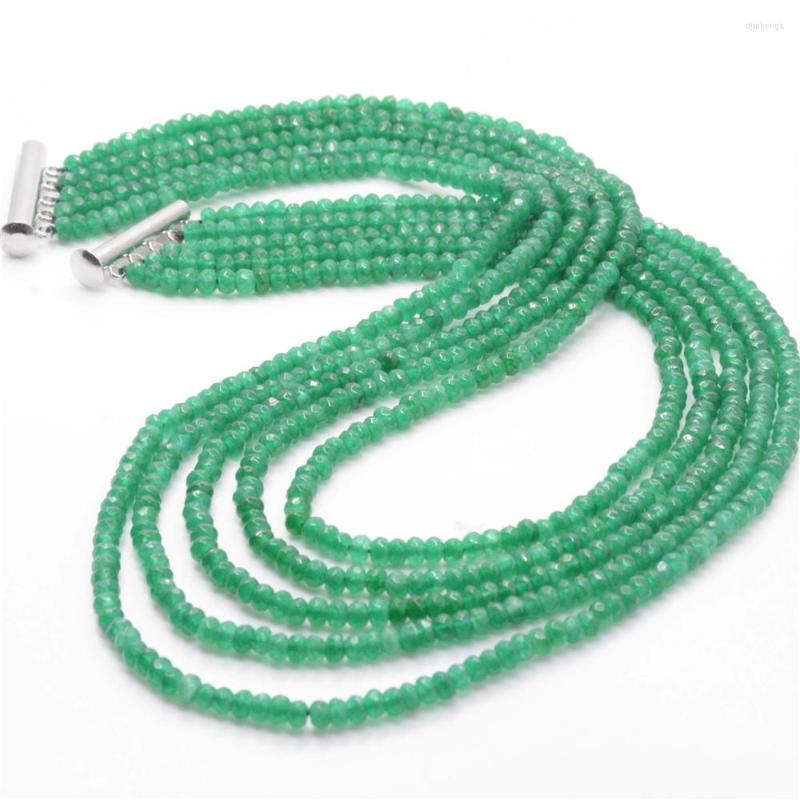 Pendants European Style 5 Rows Natural Stone Green Aventurine 2x4mm Abacus Beads Wedding Necklace Jewelry Accessories 17-21.5inch Y671
Pendants European Style 5 Rows Natural Stone Green Aventurine 2x4mm Abacus Beads Wedding Necklace Jewelry Accessories 17-21.5inch Y671