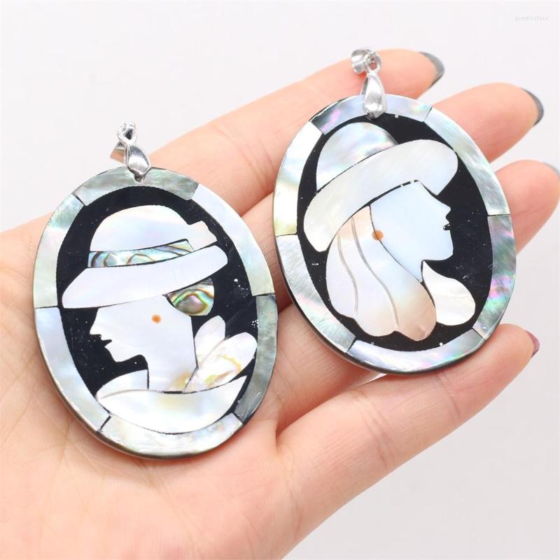 Pendant Necklaces Natural Shell Beauty Head Oval Handmade Crafts DIY Necklace Jewelry Accessories Gift Making For Women Size 42x52mm
Pendant Necklaces Natural Shell Beauty Head Oval Handmade Crafts DIY Necklace Jewelry Accessories Gift Making For Women Size 42x52mm