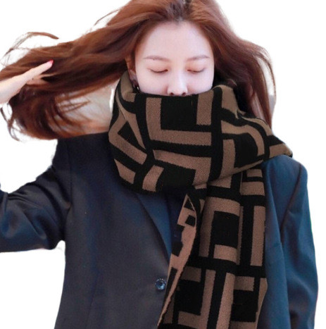 European and American Scarf Style Letter Artificial Cashmere Scarfs Width Size Warm Shawl 
European and American Scarf Style Letter Artificial Cashmere Scarfs Width Size Warm Shawl