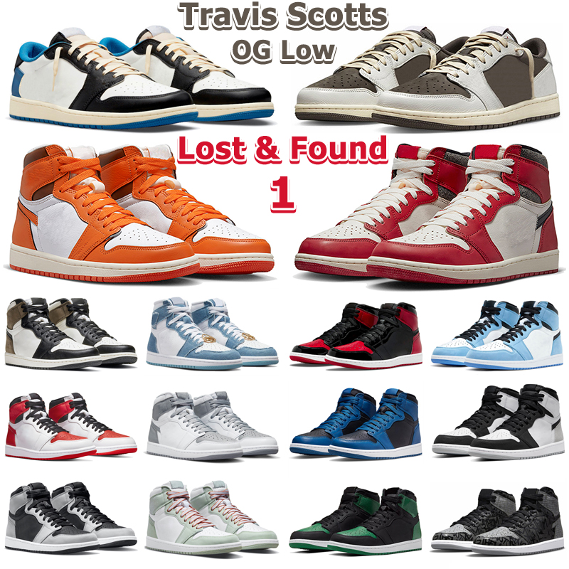 1 Retro Low OG travis scotts Basketball Shoes Men Women 1s Reverse Mocha Lost and Found Starfish Taxi Patent Bred Denim Mens Trainers Outdoor Sports Sneakers, 25 
1 Retro Low OG travis scotts Basketball Shoes Men Women 1s Reverse Mocha Lost and Found Starfish Taxi Patent Bred Denim Mens Trainers Outdoor Sports Sneakers, 25