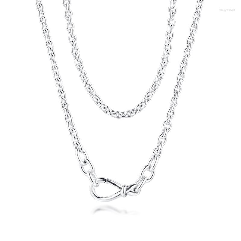 Chains GPY Necklace Chunky Infinity Knot Necklaces Sterling Silver 925 Jewelry Women Collare Mujer Naszyjnik Colar Joyas De Plata
Chains GPY Necklace Chunky Infinity Knot Necklaces Sterling Silver 925 Jewelry Women Collare Mujer Naszyjnik Colar Joyas De Plata