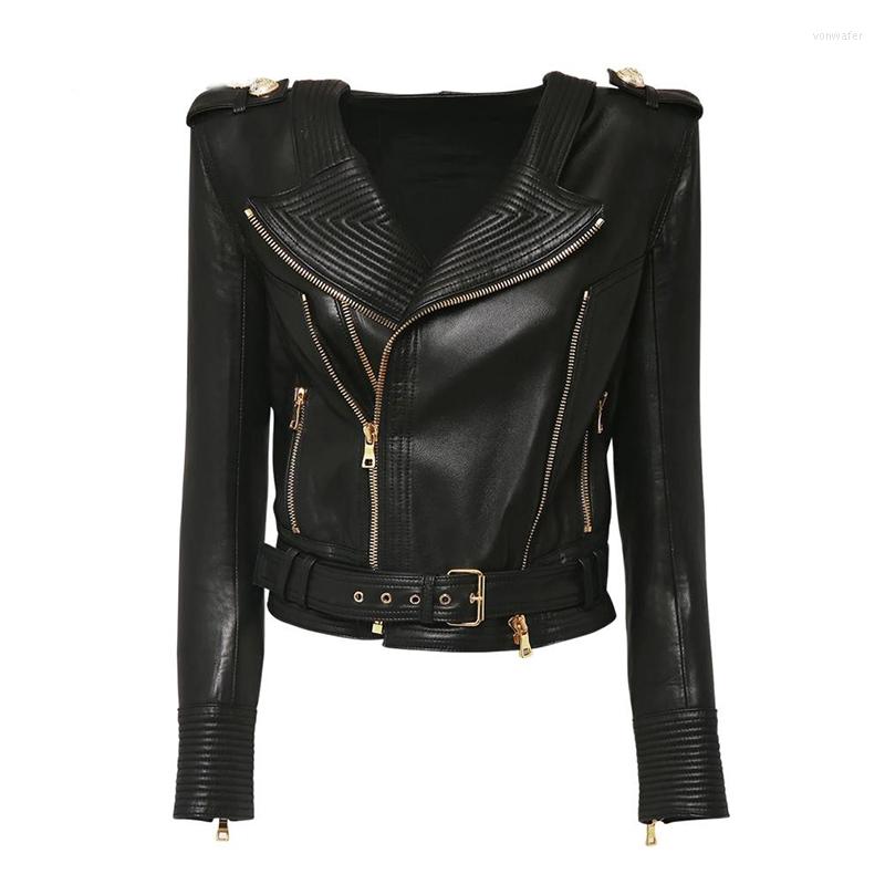 Women's Leather 2022 Autumn Coat Female High Street Women Jacket Natural Genuine Sheepskin Short Black Outwear Cloth
Women's Leather 2022 Autumn Coat Female High Street Women Jacket Natural Genuine Sheepskin Short Black Outwear Cloth