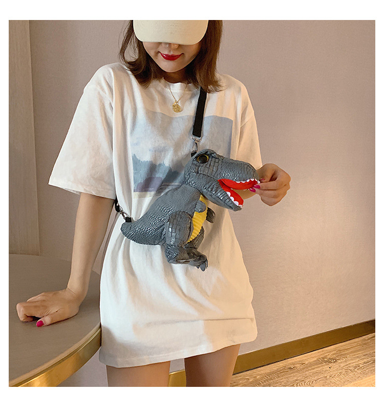 Chest Bag Dinosaur Shape Design Girls Personality Sytle Cartoon Cute Fashion Trend Shoulder Bag For Women, Green
Chest Bag Dinosaur Shape Design Girls Personality Sytle Cartoon Cute Fashion Trend Shoulder Bag For Women, Green