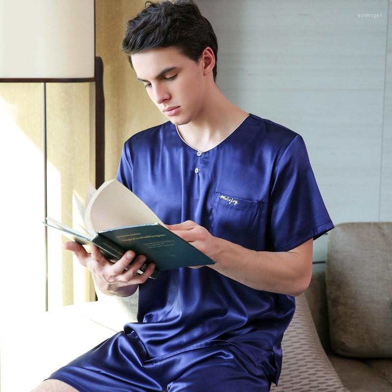 Men's Sleepwear Big Size -3XL Men 2PCS Pajamas Suit Summer Pyjama Loose O-Neck Nightwear Short Sleeve Home Wear Casual Ice Silk, Gray
Men's Sleepwear Big Size -3XL Men 2PCS Pajamas Suit Summer Pyjama Loose O-Neck Nightwear Short Sleeve Home Wear Casual Ice Silk, Gray