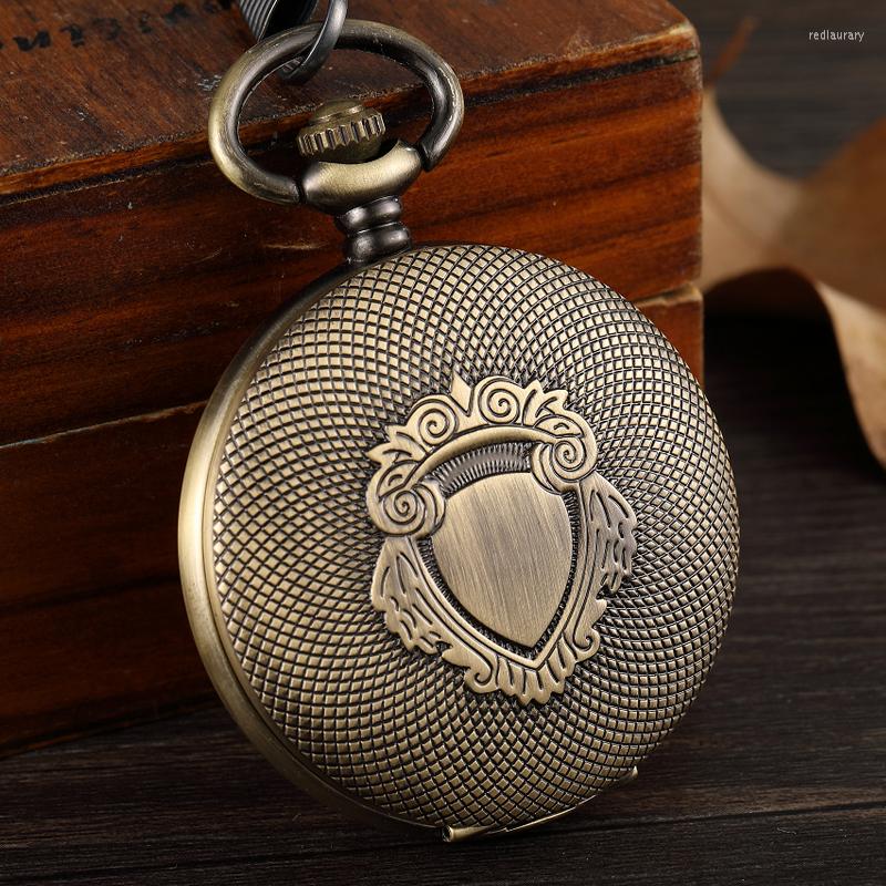 Pocket Watches Vintage Bronze Steampunk Mechanical Watch Shield Engraving FOB Chain Hollow Hand Wind Men Clock
Pocket Watches Vintage Bronze Steampunk Mechanical Watch Shield Engraving FOB Chain Hollow Hand Wind Men Clock