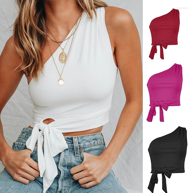 Women' T Shirts Sexy One Shoulder Crop Top Off Sleeveless Short T-Shirt Women' Black Halter Bandage Tie Tees Fashion Streetwear, Yellow
Women' T Shirts Sexy One Shoulder Crop Top Off Sleeveless Short T-Shirt Women' Black Halter Bandage Tie Tees Fashion Streetwear, Yellow