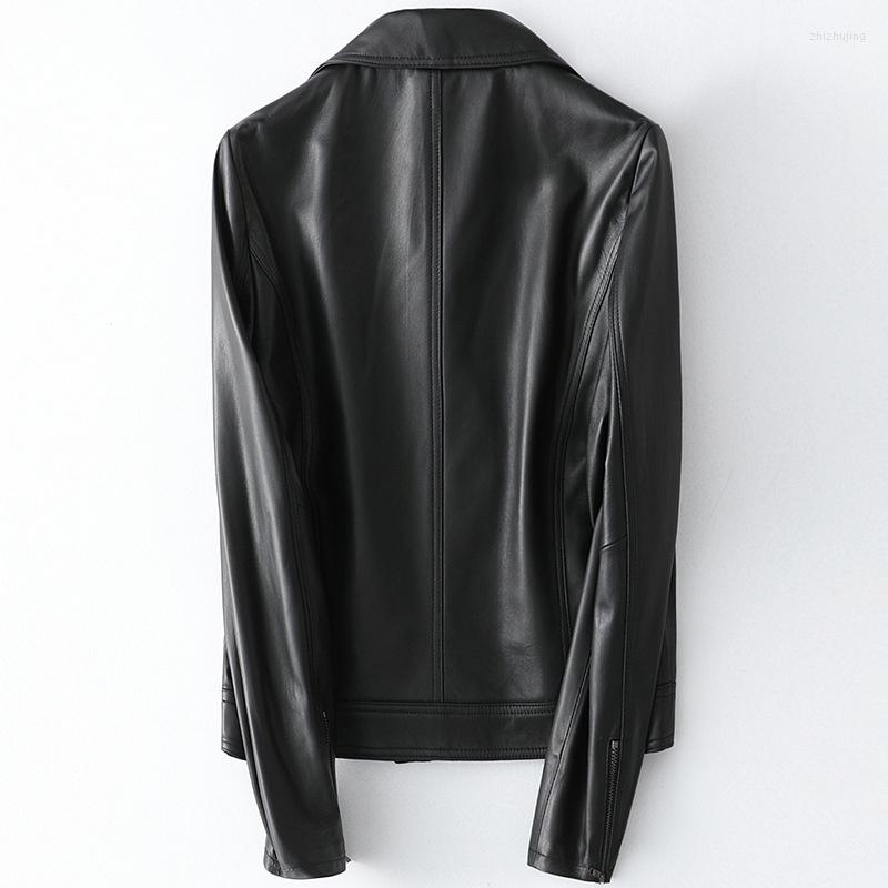 Women's Leather Coat Genuine Woman Jacket Motorcycle Natural Sheepskin Female Mujeres Abrigos HQ20-CLR8026A Lxr60, Black
Women's Leather Coat Genuine Woman Jacket Motorcycle Natural Sheepskin Female Mujeres Abrigos HQ20-CLR8026A Lxr60, Black