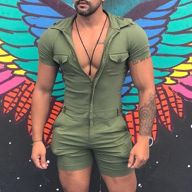 Men's Tracksuits 2022 Men Jumpsuit Summer Sexy Slim Playsuit Short Sleeves Shirt Tops Zipper Open Fashion Solid Onesies, Black
Men's Tracksuits 2022 Men Jumpsuit Summer Sexy Slim Playsuit Short Sleeves Shirt Tops Zipper Open Fashion Solid Onesies, Black