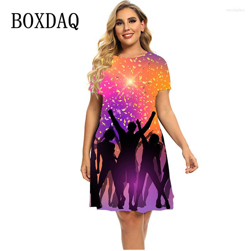 Plus Size Dresses Fashion Street Wear Print Hip Hop Dress Women Summer Short Sleeve O-Neck Casual Party Ladies Elegant 6XL, Ds-602720 
Plus Size Dresses Fashion Street Wear Print Hip Hop Dress Women Summer Short Sleeve O-Neck Casual Party Ladies Elegant 6XL, Ds-602720