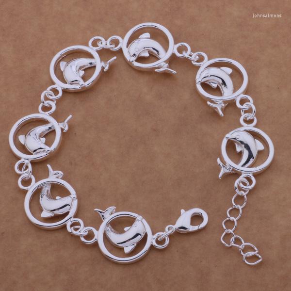 Link Bracelets AH036 Wholesale Lucky Silver Color Charm For Women Fashion Jewelry All The Dolphins /ebwamtda Aefaivma
Link Bracelets AH036 Wholesale Lucky Silver Color Charm For Women Fashion Jewelry All The Dolphins /ebwamtda Aefaivma
