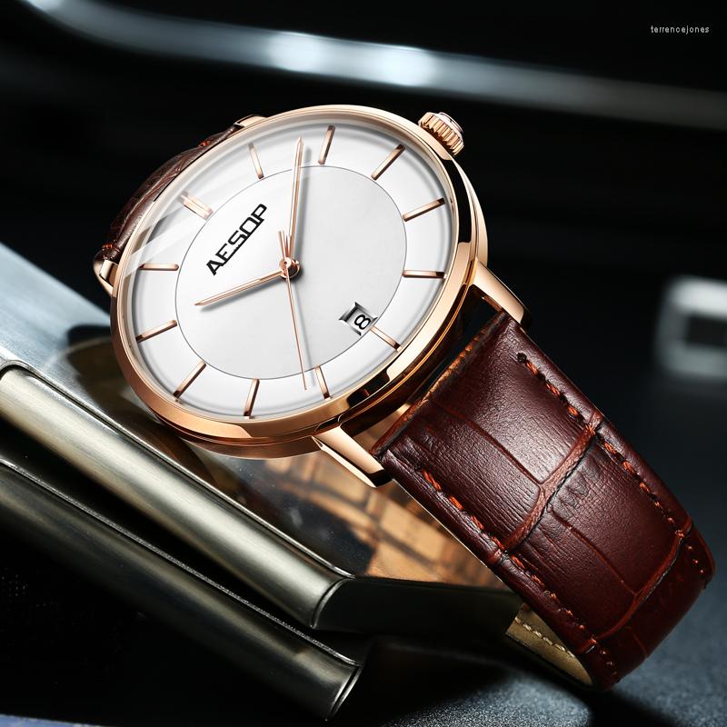 Wristwatches Aesop Original 2022 Men Automatic Wrist Watch Luminous Mechanical Watches Calendar Top Business Relogio Masculino, L-bwrg-opp bag
Wristwatches Aesop Original 2022 Men Automatic Wrist Watch Luminous Mechanical Watches Calendar Top Business Relogio Masculino, L-bwrg-opp bag