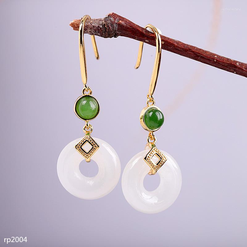 Stud Earrings KJJEAXCMY Boutique Jewelry S925 Silver Gold-plated Women's Fashion Product Natural Hetian Jade Gemstone
Stud Earrings KJJEAXCMY Boutique Jewelry S925 Silver Gold-plated Women's Fashion Product Natural Hetian Jade Gemstone