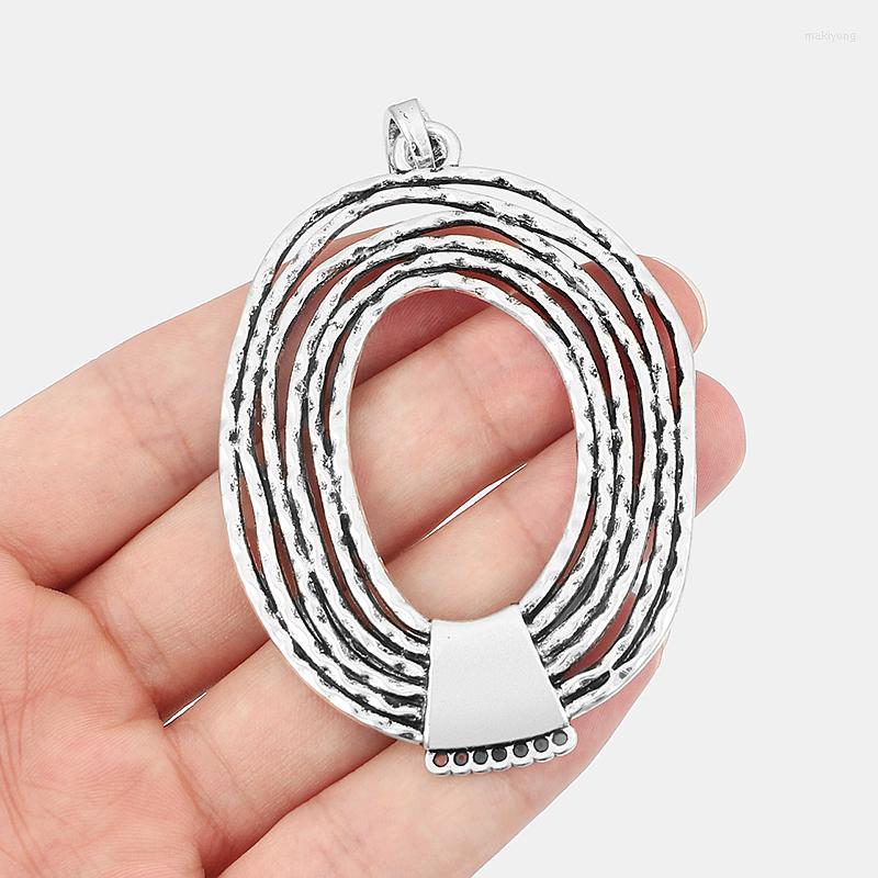 Pendant Necklaces 2pcs Antique Silver Color Large Open Oval Craft Circle For Necklace Connector Jewelry Making Findings 77 54mm
Pendant Necklaces 2pcs Antique Silver Color Large Open Oval Craft Circle For Necklace Connector Jewelry Making Findings 77 54mm
