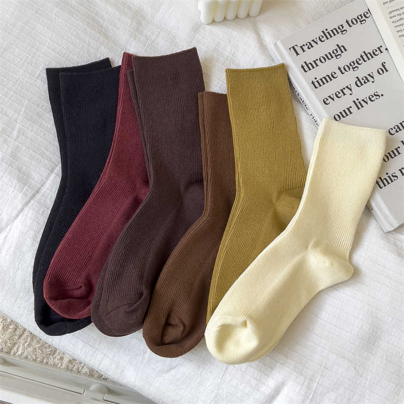 Socks Hosiery Socks For Women High Quality New Retro Fashion Solid Color Ladies Cotton Absorb Sweat Casual Autumn Winter Women's Warm Socks T221102, Coffee
Socks Hosiery Socks For Women High Quality New Retro Fashion Solid Color Ladies Cotton Absorb Sweat Casual Autumn Winter Women's Warm Socks T221102, Coffee
