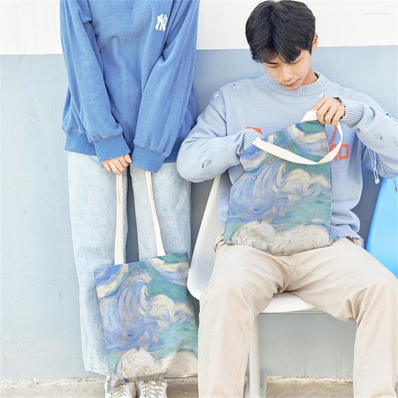 Shopping Bags Female Abstract Canvas Shoulder Bag Ins Cloth Handbag Student Shopper Large Capacity Tote Portable Bolsas
Shopping Bags Female Abstract Canvas Shoulder Bag Ins Cloth Handbag Student Shopper Large Capacity Tote Portable Bolsas