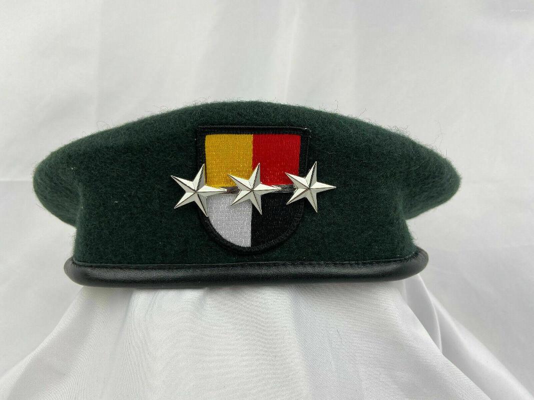 Berets US Army 3th Special Forces Group Green Beret OFFICER 3 Star Lieutenant General Military Store, Picture shown
Berets US Army 3th Special Forces Group Green Beret OFFICER 3 Star Lieutenant General Military Store, Picture shown