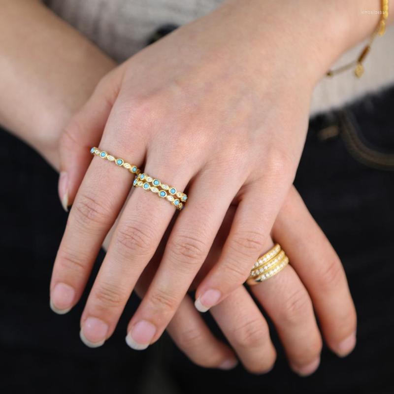 Wedding Rings Gold Filled Stacking CZ Eternity Band Ring Thin Skinny Engagement Turquoises Classic Simple Round Finger
Wedding Rings Gold Filled Stacking CZ Eternity Band Ring Thin Skinny Engagement Turquoises Classic Simple Round Finger