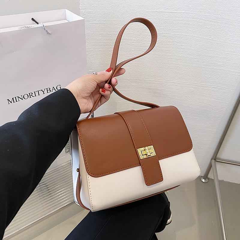 Evening Bags Luxury Women's Bag Fashion Retro Color Contrast Texture Single Shoulder Leisure Versatile Messenger Wallet Handbag, Black
Evening Bags Luxury Women's Bag Fashion Retro Color Contrast Texture Single Shoulder Leisure Versatile Messenger Wallet Handbag, Black
