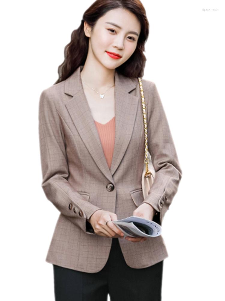 Women' Suits Soft And Comfortable High-quality Plaid Jacket With Pocket Office Lady Casual Style Blazer Women Single Button Coat, Blue
Women' Suits Soft And Comfortable High-quality Plaid Jacket With Pocket Office Lady Casual Style Blazer Women Single Button Coat, Blue